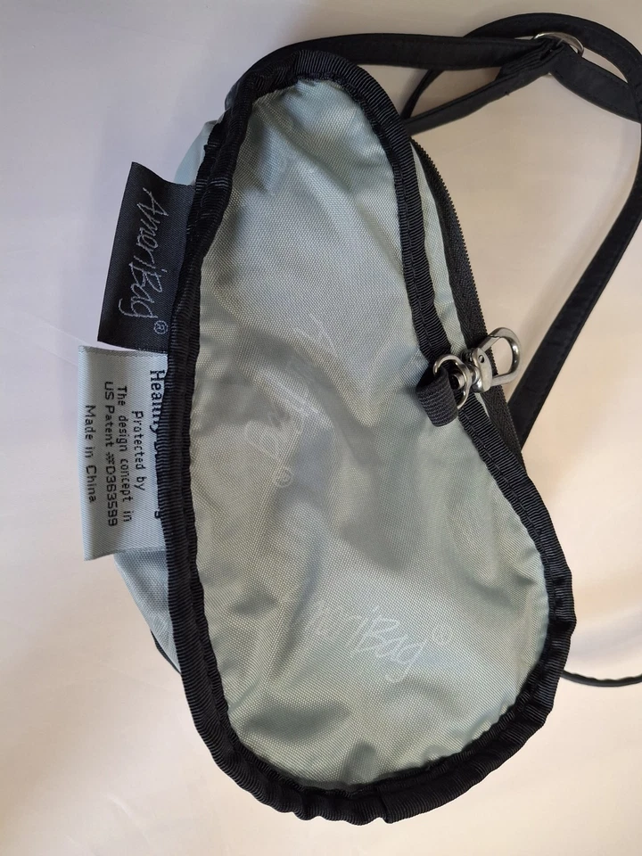 Bolso Healthy BACK MINI 8x5 Negro, Correa Larga Ajustable Foto 4 de 4