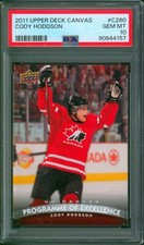 2011-12 Upper Deck UD Canvas CODY HODGSON C260 Vancouver Canucks RC PSA 10 Pop 1