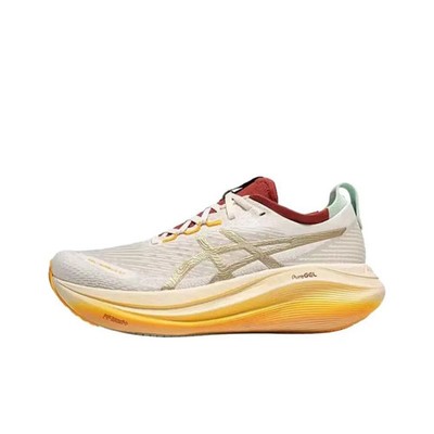 Asics GEL-NIMBUS 27 Running Shoes Beige 1011C094-100 Men's Sizes