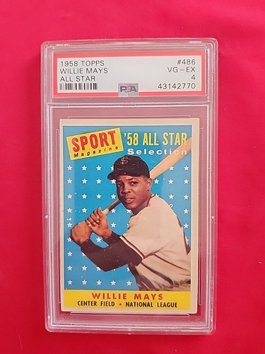 1958 Topps Willie Mays All Star PSA 4 VG-EX