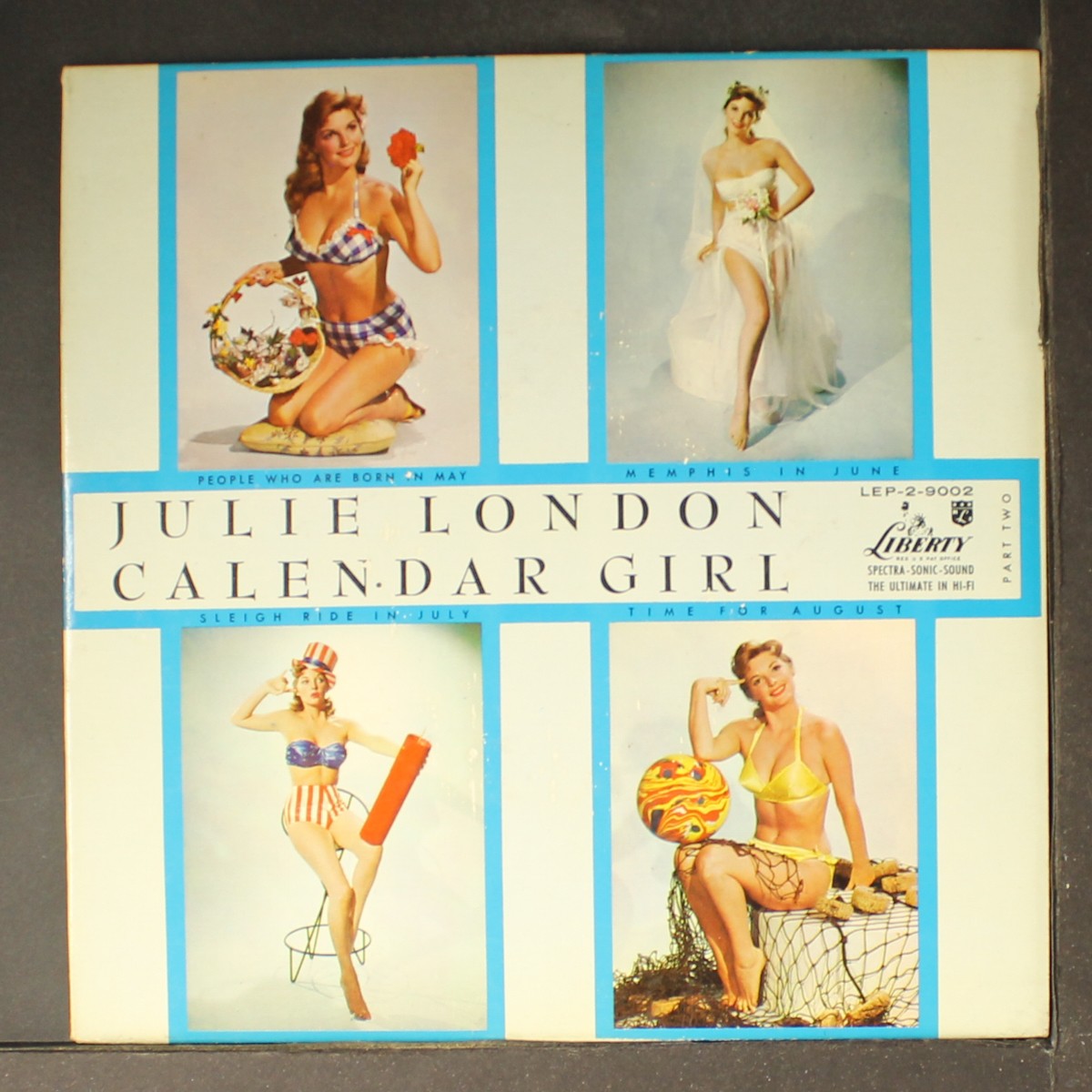 稀少USオリジナルLAカレンダーガールJulie Londonジュリーレコード JULIE LONDON: calendar girl pt. 2 LIBERTY 7