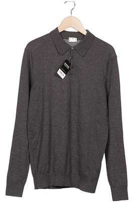 ASKET Pullover Herren Strickpullover Strick Oberteil Gr. L Merino Grau #gu48uab