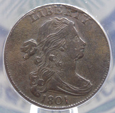 1801 Draped BUST Large Cent *1/000* S-223 1c ANACS VF20 Details #181 Very Fine