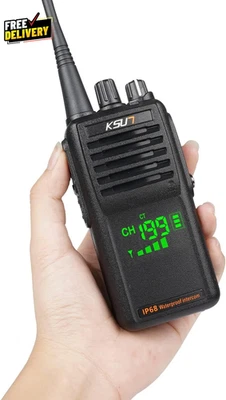 Handgerät Zwei-Wege VHF Marine Radio IP68 Wasserdicht LED Bildschirm International Ma... - Bild 1 von 4