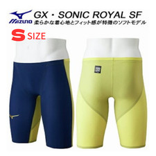 Mizuno GX SONIC ROYAL SF Swimwear N2MBD003 S size Navy Yellow Men Swimsuit NEW