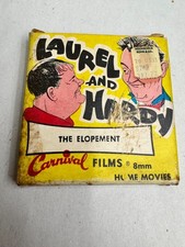 Vintage Carnival Films Laurel Hardy The Elopement 8MM Film Reel Movie in box