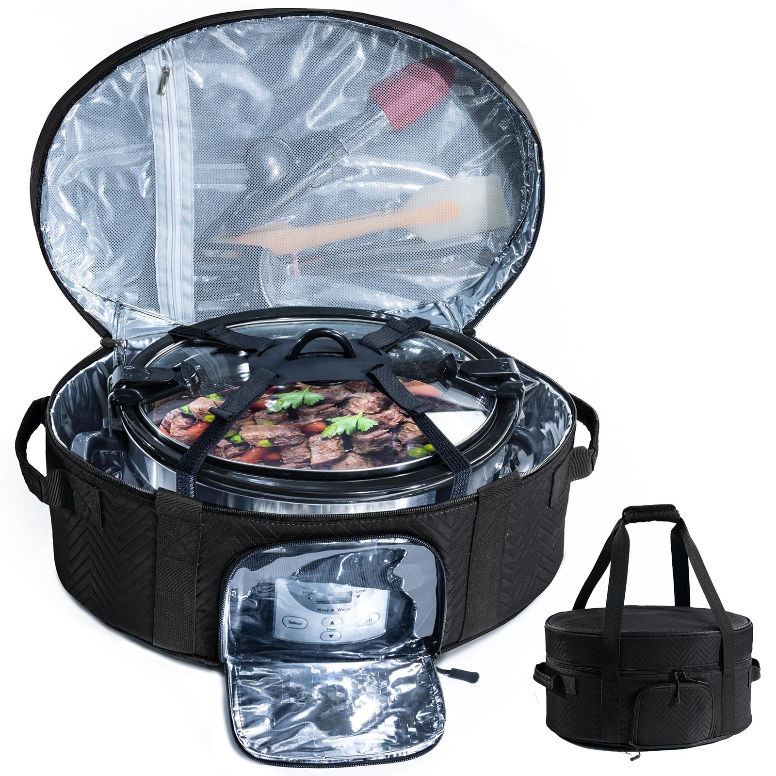 Insulated Slow Cooker Carrying Bag for 6-8 Quart CrockPot an