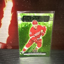 2023-24 Upper Deck Dazzlers LUCAS RAYMOND Green Parallel #DZ-73 Red Wings
