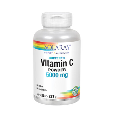 Solaray C Powder, 5000 mg, 8 Ounce