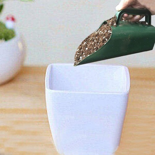 Gardening Soil Shovel Scoop Bonsai Plastic Hand Pot Garden Soil Scoop w/ Handle - Picture 10 of 10