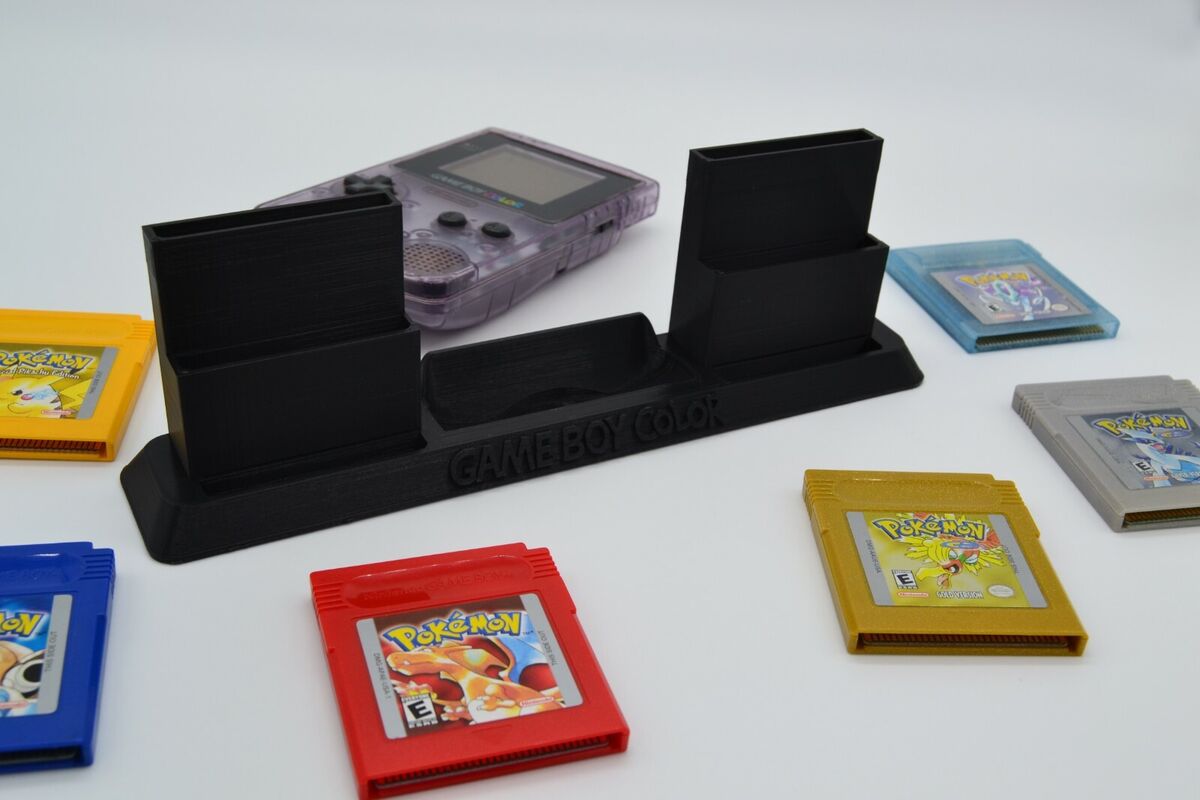 GAMEBOY ADVANCE STAND WITH 5X GAME CARTRIDGES HOLDER