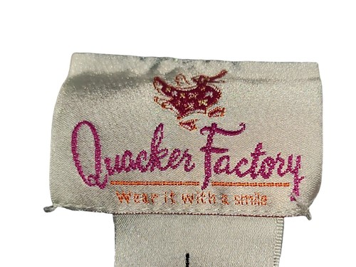 Quacker Factory Denim Blue Jean Jacket Embellished Sequins Fleur-de-Lis Size L - Picture 14 of 18