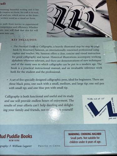 Practical Guide to Calligraphy Book & Kit by Rosemary Sassoon-Unused,Damaged Box - Bild 13 von 22