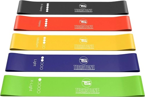 Exercise Bands Set Different Resistance Levels Strength Training Equipment Varying Resistances Lying Neutral Surface 367350211