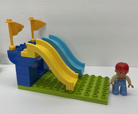 Lego Duplo Large Lot From 10841 Fun Family Fair Merry Go Round Slides People