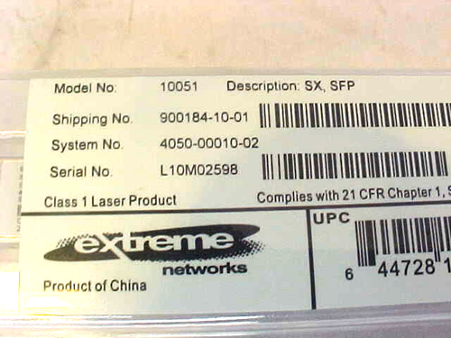 MÓDULO EXTREME NETWORKS SX SFP 10051 SB - Imagen 2 de 3