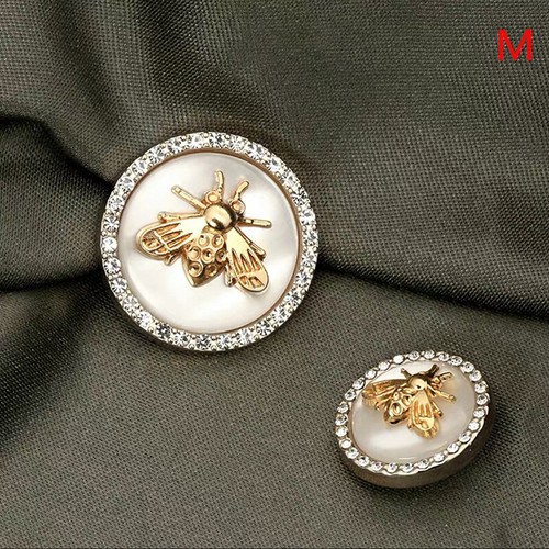 6pc Bee Metal Flower Buttons for Women Dress Coat Suit Cardigan Sewing Button_ch - Picture 12 of 19