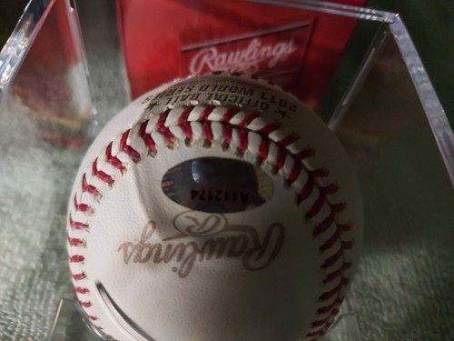 Rafael Furcal 2011 World Series Signed Rawlings Baseball (Rally Squirrel) & COA - Picture 6 of 7