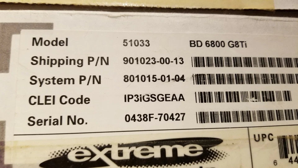 Extreme Networks BD 6800 F48Ti 52011 - Image 2 of 2