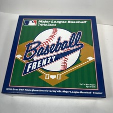 BASEBALL FRENZY Major League Baseball Trivia Board Game Complete Game