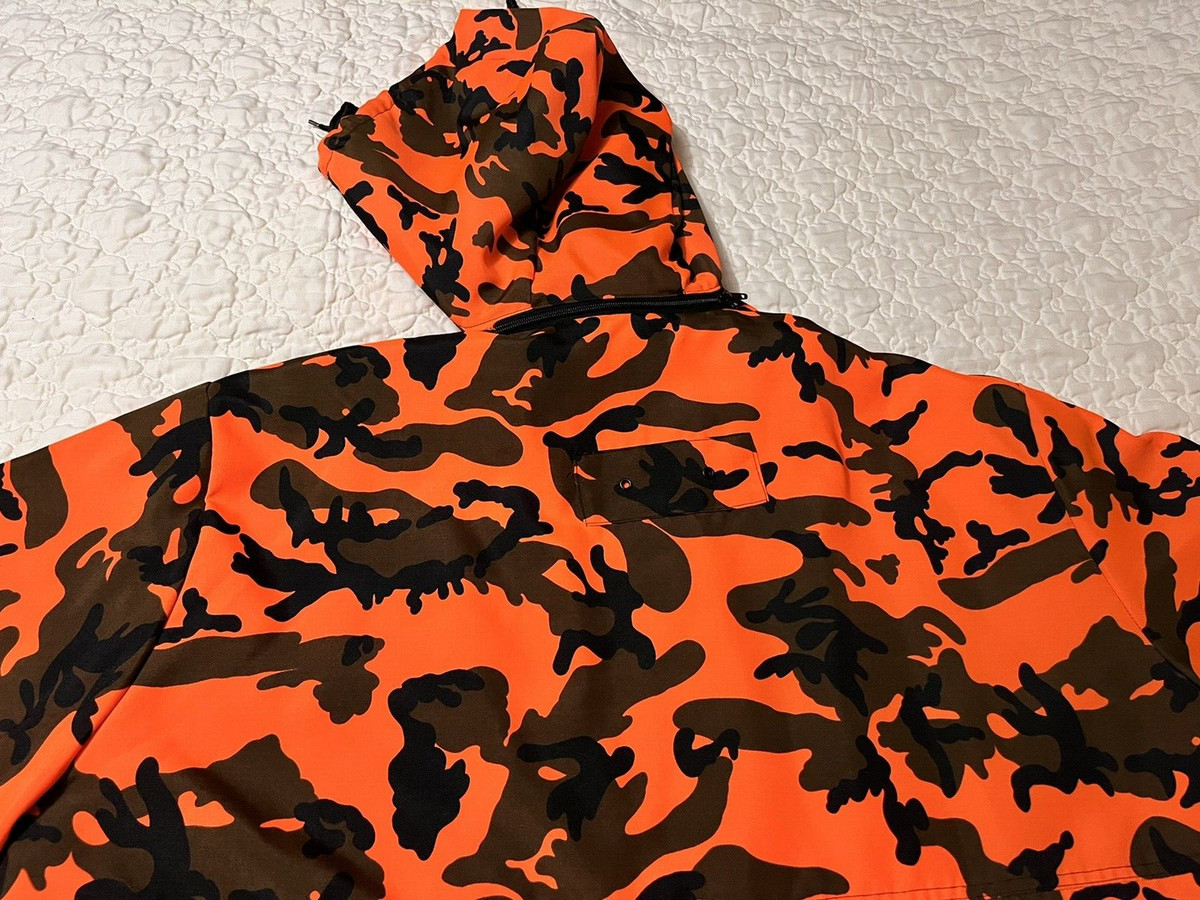 VINTAGE MENS WINCHESTER ORANGE CAMO HUNTING HOODED JACKET SIZE XXL - 2 XL |  eBay
