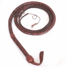 Real Cowhide Leather 06 to 16 Feet 12 Strands Bull Whip Indiana Jones Bullwhip