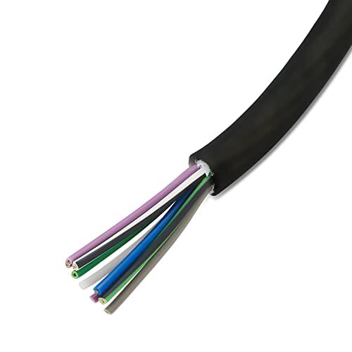 20 Feet 9 Conductor Speaker Wire/Cable - 18 AWG 100% Pure