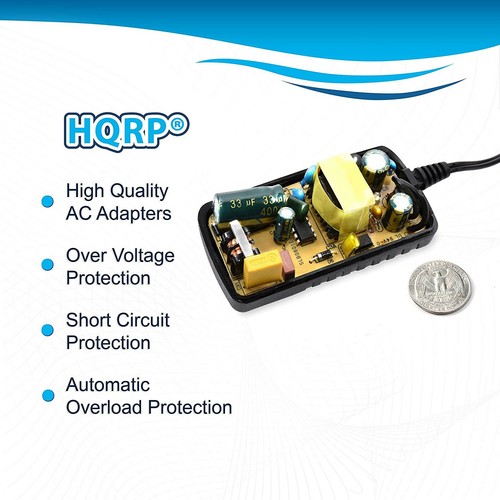 HQRP Adaptador de CA para Casio LK-160, LK160, LK-165, LK165, LK-247, LK247 - Picture 5 of 10