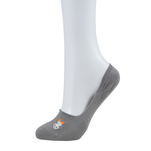 Pokemon Center Socks for Women 23 - 25 cm 1 Pair Cover socks Scorbunny Gray - Bild 3 von 6