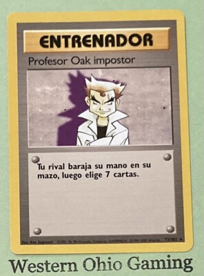 Pokemon TCG Profesor Oak impostor #73 SPANISH Imposter Professor