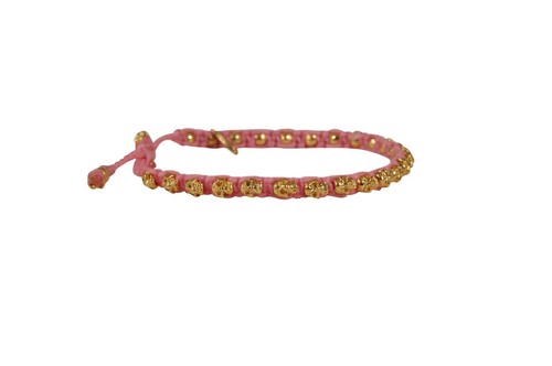 Pulsera esqueleto correa puño borla calaveras oro rosa M Cohen by Maor - Imagen 3 de 6