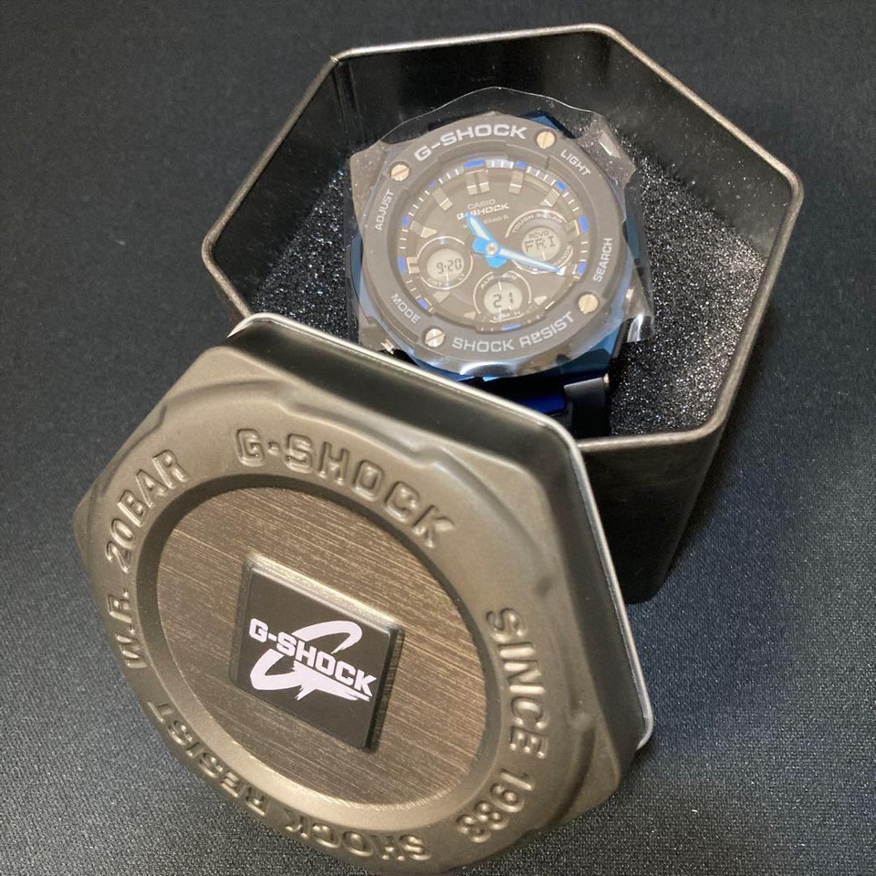 Casio Watch Men'S Blue GShock GstW300 eBay