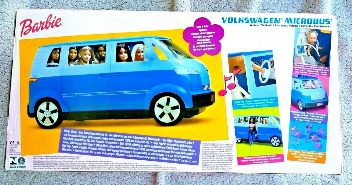 ミニカー Barbie Volkswagen Microbus BARBIE VOLKSWAGEN MICROBUS, OLD STOCK 2002! SEATS 6 DOLLS! BRAND