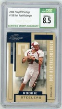 BEN ROETHLISBERGER 2004 Playoff Prestige #159 Steelers Rookie RC CSG 8.5