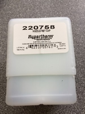 HYPERTHERM GENUINE 220758 NOZZLE RETAINING CAP x 1 IN ORIGINAL ...
