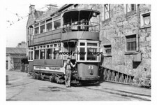 a0266 - Aberdeen Tram 73 at King St Depot 1954 - print 6x4
