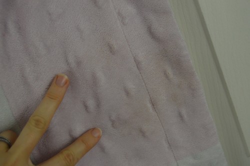 Cutie Pie Pink Patchwork Square Baby Blanket Minky Dot Stripes Off White Lovey - Picture 4 of 10