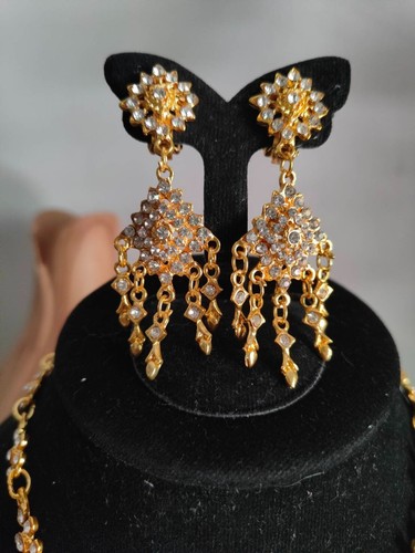 SALE !! Thai Gold White Jewelry Set Bridemaid Wedding Various Festival Show - Picture 7 of 12