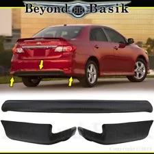 2011 2012 2013 Toyota Corolla Factory Style 3-Piece Rear Chins Lip Body Kit