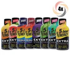4x Bottles 5 Hour Energy Variety Energy Drink | 1.93oz | Mix & Match 12+ Flavors