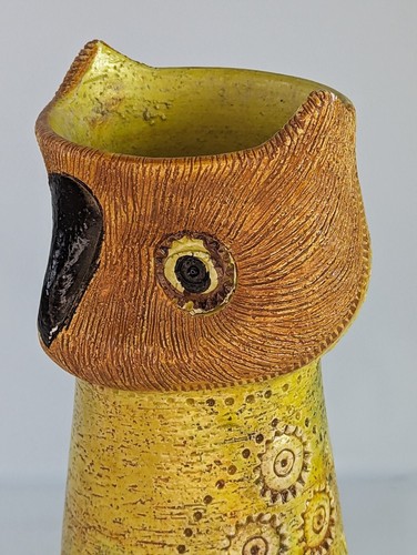 Vintage Bitossi OWL Vase 10.25" Rosenthal Netter Aldo Londi Italy Pottery - Picture 9 of 19