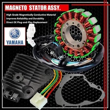 FOR XV250 VIRAGO/V-STAR MAGNETO COIL STATOR+VOLTAGE REGULATOR RECTIFIER+GASKET