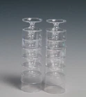 24x 60ml 2oz Reusable Plastic Wine Glasses Goblets Toasting Party Wedding Events
