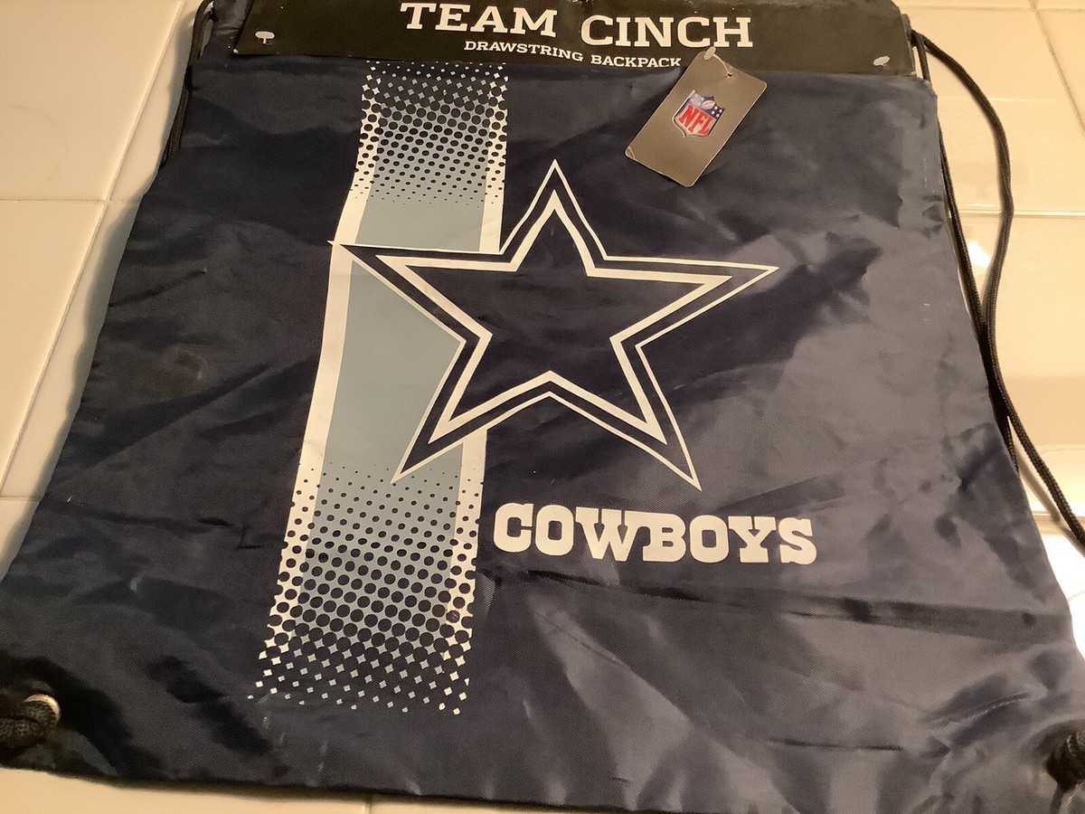 NFL Football Drawstring Bag Backpack Gym Bag Dallas Cowboys