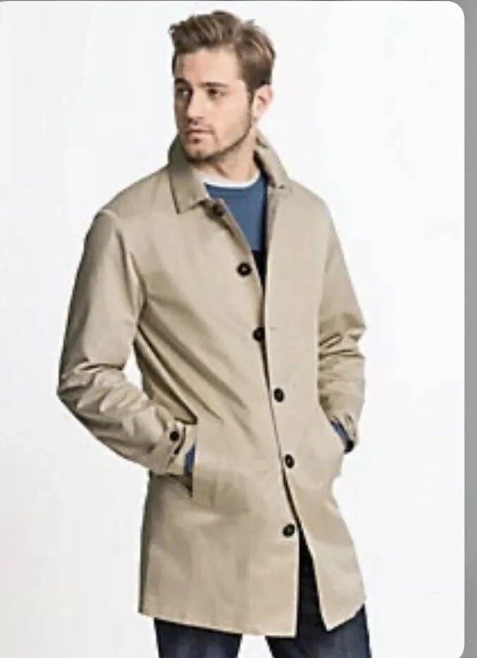 MENS RAINBOW NUDE LONG LINE COAT MAC SZ 54R BRAND NEW RRP 95