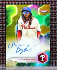 EMAARION BOYD  -  2023 BOWMAN'S BEST BEST OF '23 AUTOGRAPH GOLD REFRACTOR