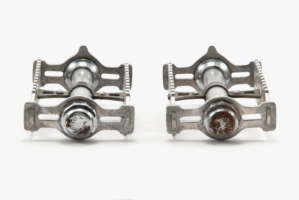 Pédales Lyotard 460 Acier Et Dural - Pour Vélo Peugeot Gitane Mercier PX10 PY10 PR10