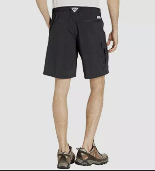 Columbia Men's Black Short Stretch Elastic Waist Running Shorts US Size