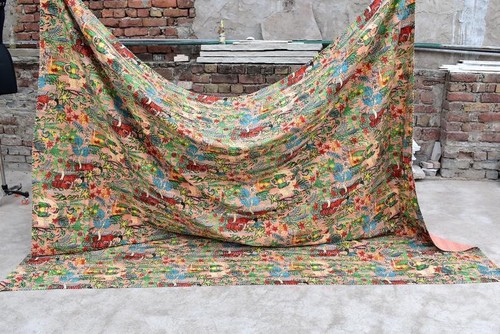 Indian Handmade Quilt Vintage Kantha Bedspread Throw Cotton Blanket Gudari - Picture 4 of 5