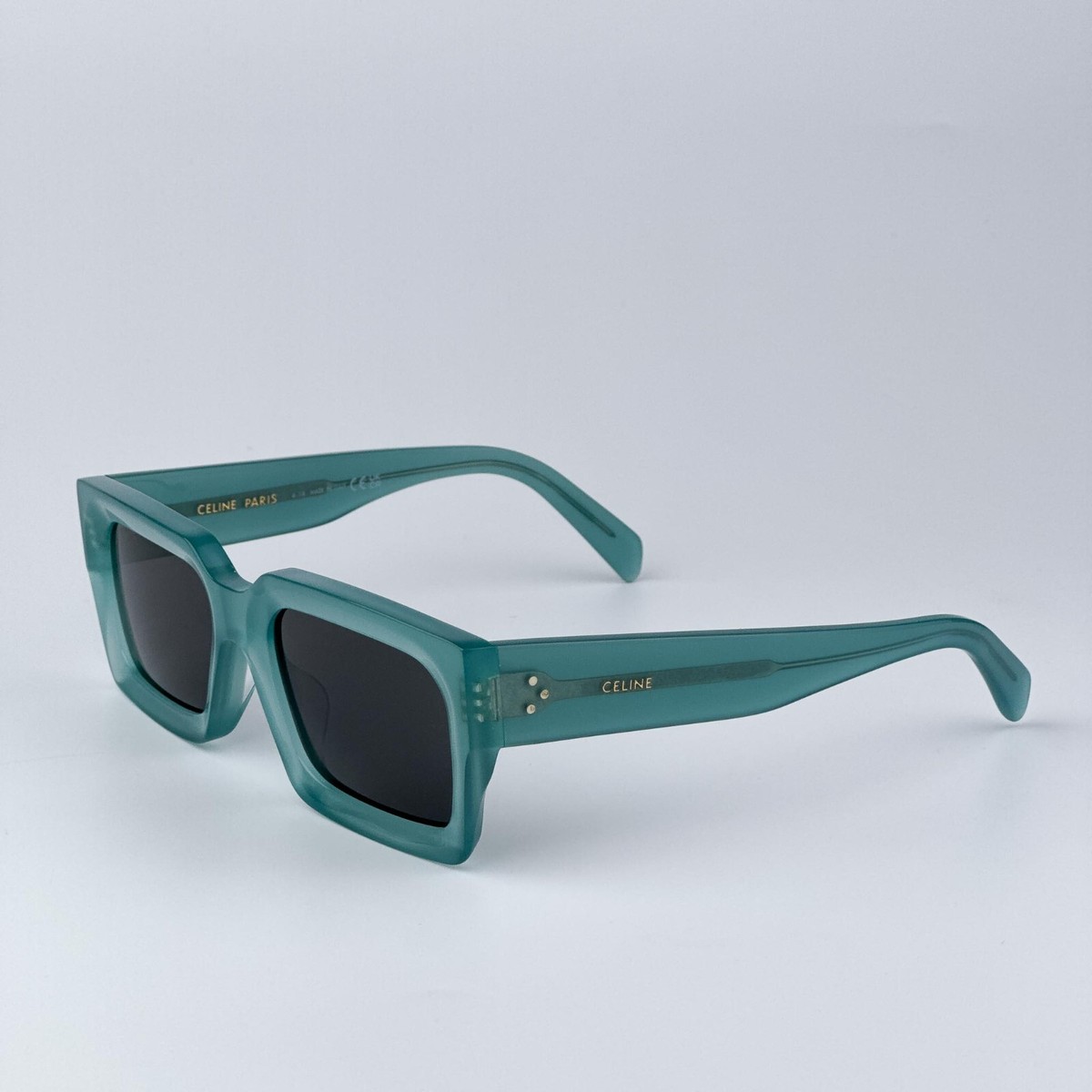 Celine  3 DOTS Women Sunglasses Light Green Grey Square CL40280U 93A BRAND NEW Celine® CL40280U Rectangular Sunglasses - EuroOptica main image 3